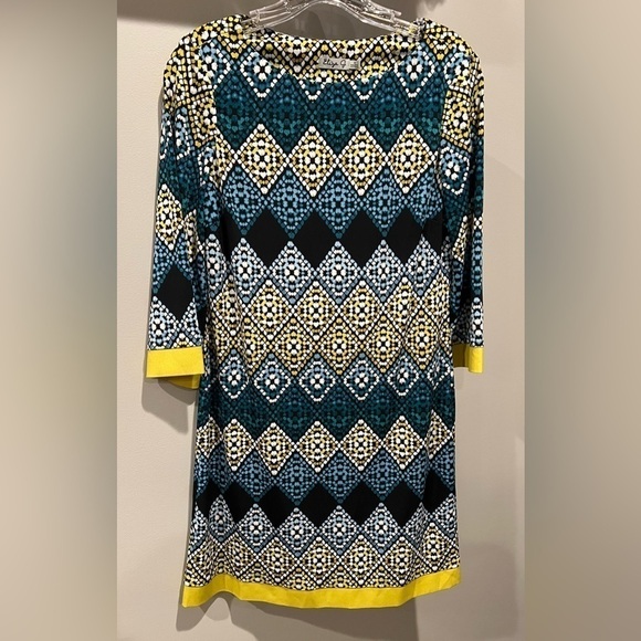 Women’s Colorful Geometric Eliza J Dress Size 4 - Picture 1 of 7